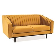 SOFA ASPREY 2 VELVET CURRY BLUVEL 68 / WENGE