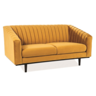SOFA ASPREY 2 VELVET CURRY BLUVEL 68 / WENGE