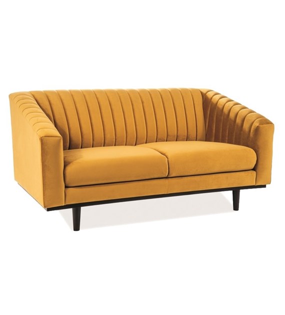 SOFA ASPREY 2 VELVET CURRY BLUVEL 68 / WENGE