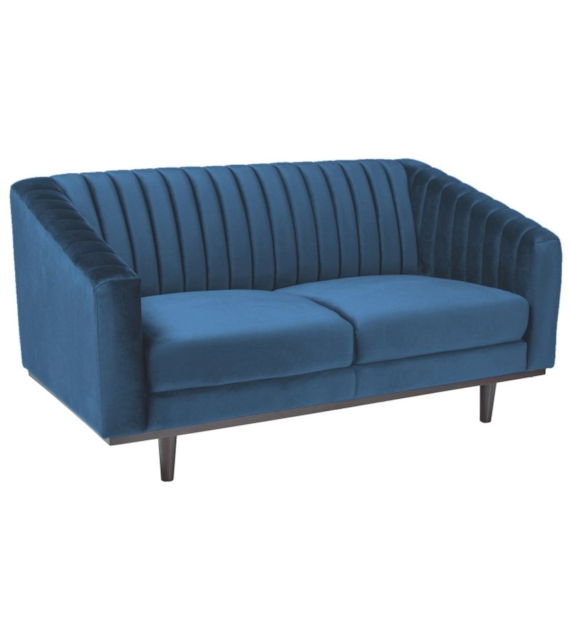 SOFA ASPREY 2 VELVET GRANATOWY BLUVEL 86 / WENGE