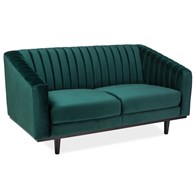 SOFA  ASPREY 2 VELVET ZIELONY BLUVEL 78 / WENGE