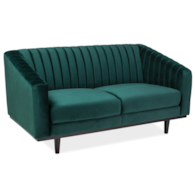 SOFA  ASPREY 2 VELVET ZIELONY BLUVEL 78 / WENGE