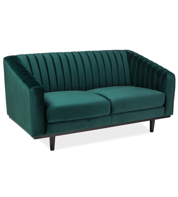 SOFA  ASPREY 2 VELVET ZIELONY BLUVEL 78 / WENGE