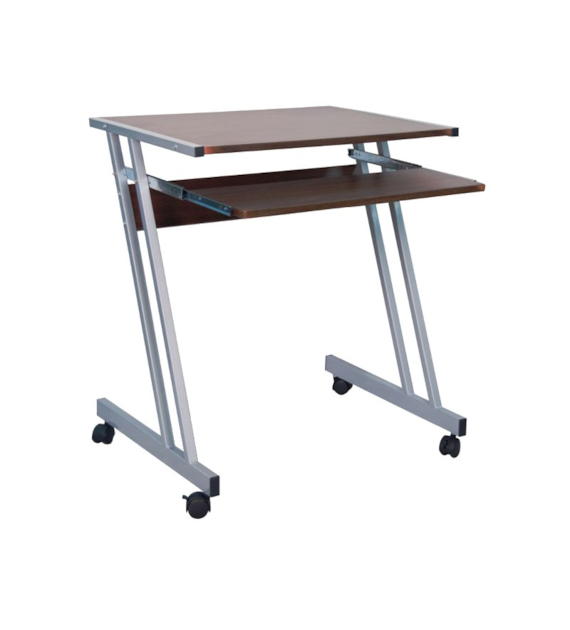 BIURKO B-233  CIEMNY BRĄZ / ALUMINIUM