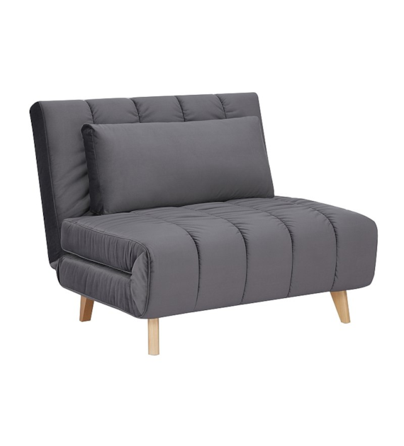 FOTEL BILLY VELVET SZARY TAP.139/BUK