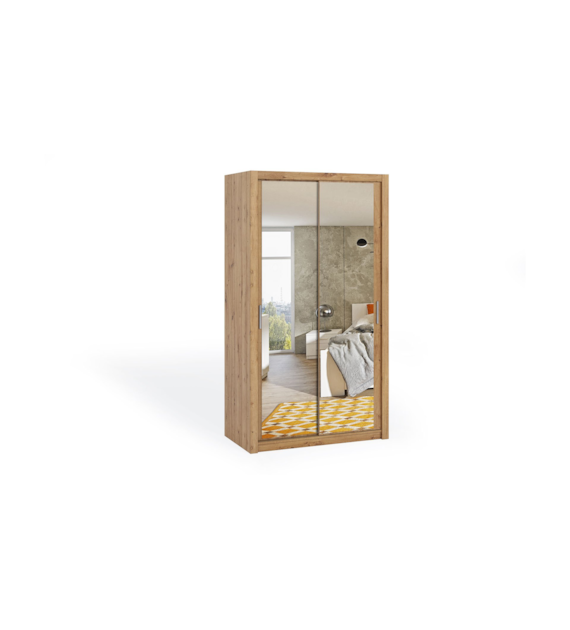 BONO SZAFA 120 front z lustrem dąb artisan