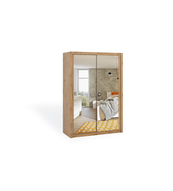 BONO SZAFA 150 front z lustrem dąb artisan
