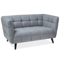 SOFA CASTELLO 2 JASNY SZARY LIRA 09 / WENGE