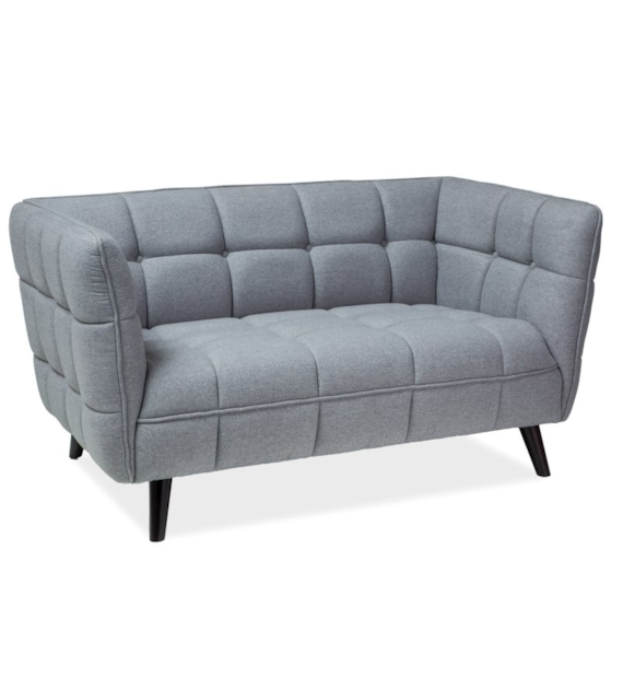 SOFA CASTELLO 2 JASNY SZARY LIRA 09 / WENGE