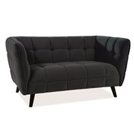 SOFA CASTELLO 2 VELVET CZARNY BLUVEL 19 / WENGE