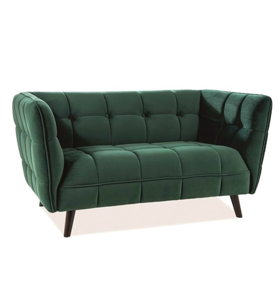 SOFA CASTELLO 2 VELVET CURRY BLUVEL 68 / WENGE