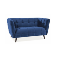 SOFA CASTELLO 2 VELVET GRANATOWY BLUVEL 86 / WENGE