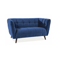 SOFA CASTELLO 2 VELVET GRANATOWY BLUVEL 86 / WENGE