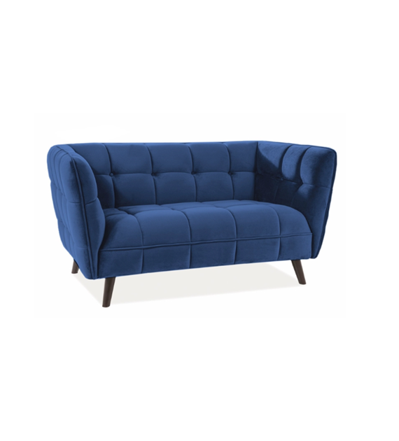 SOFA CASTELLO 2 VELVET GRANATOWY BLUVEL 86 / WENGE