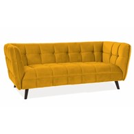 SOFA CASTELLO 3 VELVET CURRY BLUVEL 68 / WENGE