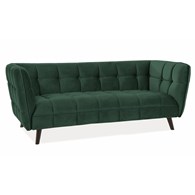 SOFA CASTELLO 3 VELVET ZIELONY BLUVEL 78 / WENGE