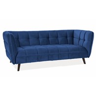 SOFA CASTELLO 3 VELVET GRANATOWY BLUVEL 86 / WENGE