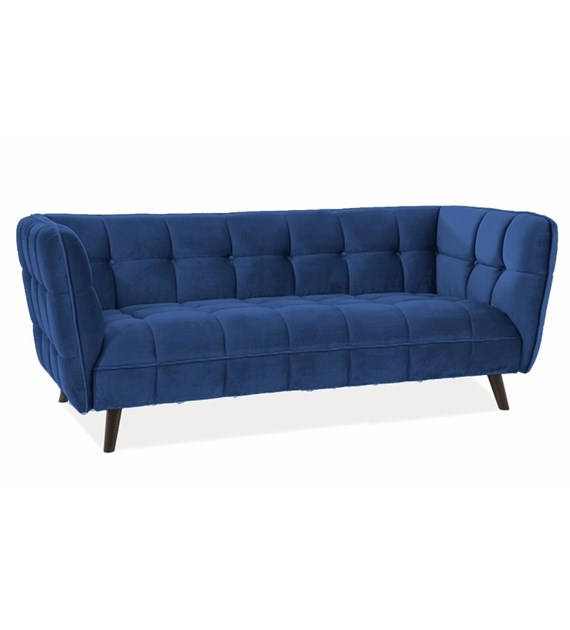 SOFA CASTELLO 3 VELVET GRANATOWY BLUVEL 86 / WENGE