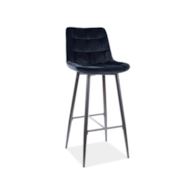 HOKER CHIC H-1 VELVET CZARNY STELAŻ / CZARNY BLUVE