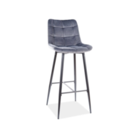HOKER CHIC H-1 VELVET CZARNY STELAŻ / SZARY BLUVEL