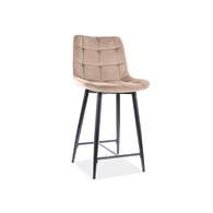 PÓŁHOKER CHIC H-2 VELVET CZARNY STELAŻ / BEŻ BLUVE