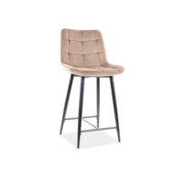 PÓŁHOKER CHIC H-2 VELVET CZARNY STELAŻ / BEŻ BLUVE