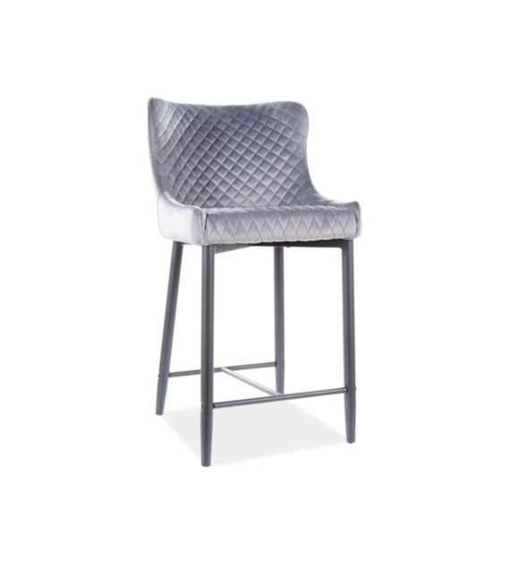 HOKER COLIN B H-2 VELVET CZARNY STELAŻ/SZARY BLUVE