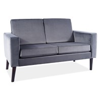 SOFA DARLA VELVET SZARY BLUVEL 14 / WENGE