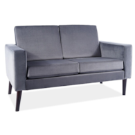 SOFA DARLA VELVET SZARY BLUVEL 14 / WENGE