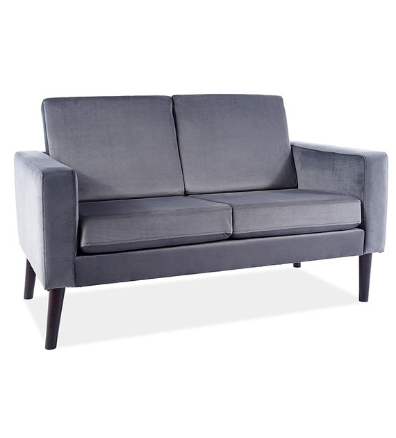 SOFA DARLA VELVET SZARY BLUVEL 14 / WENGE