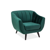 FOTEL ELITE 1 VELVET ZIELONY BLUVEL 78 / WENGE (T)