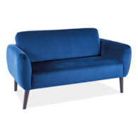 SOFA ELSA VELVET GRANATOWY BLUVEL 86 / WENGE