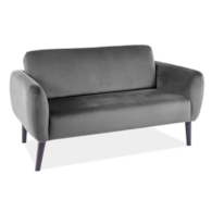 SOFA ELSA VELVET SZARY BLUVEL 14 / WENGE