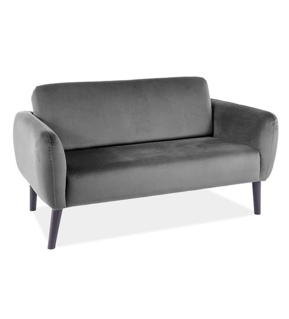 SOFA ELSA VELVET SZARY BLUVEL 14 / WENGE