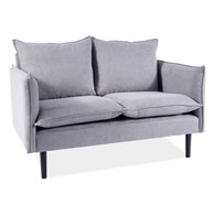 SOFA  FLORA VELVET SZARY BLUVEL 14 / WENGE