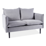SOFA  FLORA VELVET SZARY BLUVEL 14 / WENGE