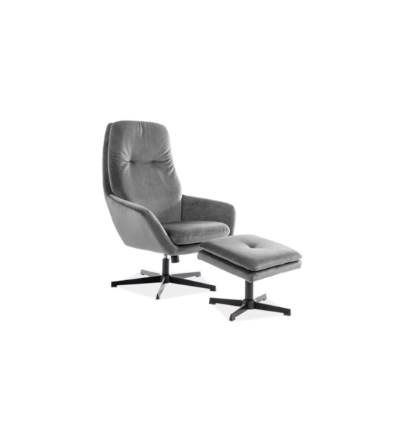 FOTEL FORD VELVET SZARY BLUVEL 14