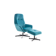 FOTEL FORD VELVET TURKUS BLUVEL 85