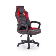 BAFFIN fotel gabinetowy czarny / czerwony