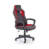 BAFFIN fotel gabinetowy czarny / czerwony