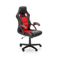 BERKEL fotel gabinetowy czarno-czerwony (1p=1szt)