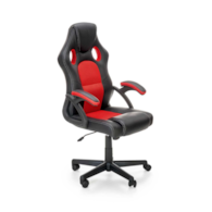 BERKEL fotel gabinetowy czarno-czerwony (1p=1szt)