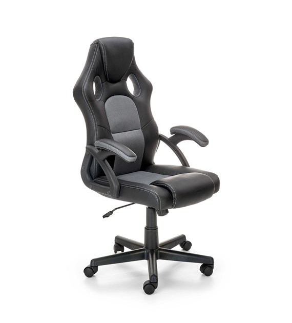 BERKEL fotel gabinetowy czarno-popielaty (1p=1szt)