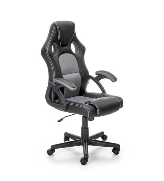 BERKEL fotel gabinetowy czarno-popielaty (1p=1szt)