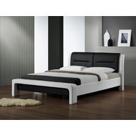 CASSANDRA 120 cm łóżko biało-czarny (3p=1szt)