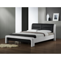 CASSANDRA 120 cm łóżko biało-czarny (3p=1szt)