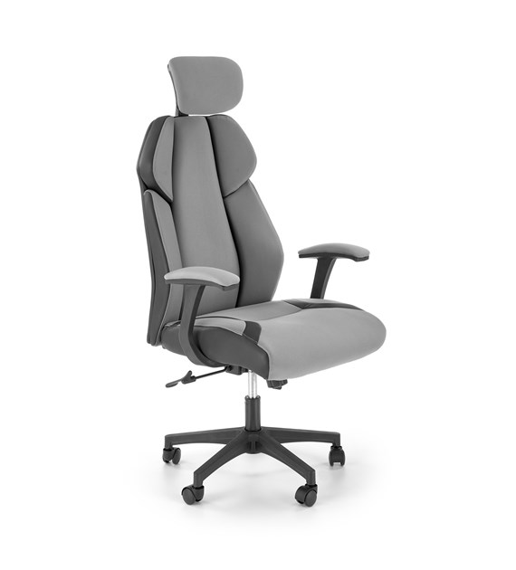 CHRONO fotel gabinetowy popielato-czarny