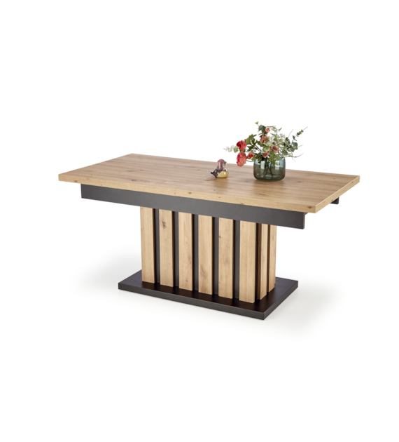 BARETTI ława dąb artisan/czarny (3p=1szt)
