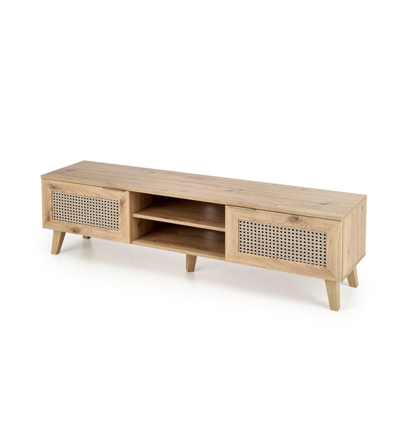 BORNEO RTV-1 stolik RTV dąb artisan/czarny (1p=1sz