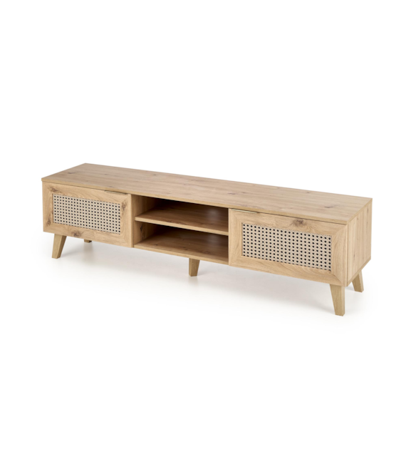 BORNEO RTV-1 stolik RTV dąb artisan/czarny (1p=1sz